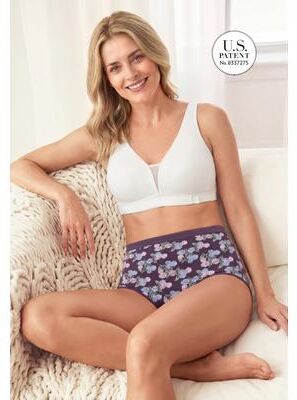 Plus Size Women's Exclusive Patented Custom Fit Full Coverage Bra by Comfort Choice in White (Size 38 DD)
