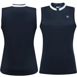 Cross Golf Sally Damen Polo ärmellos navy
