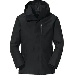 SCHÖFFEL Herren Parka 3in1 Warschau M, Größe 48 in Schwarz Schwarz
