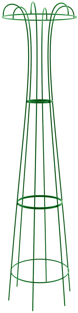 Sol 27 Outdoor Wilmore Metal Obelisk Plant Support Green 160cm H x 40cm W x 40cm D