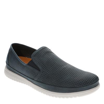 Deer Stags Montauk - Mens 8.5 Navy Slip On Medium