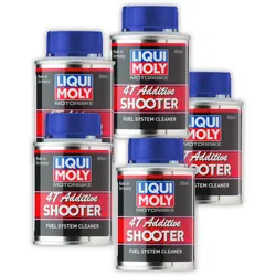 5x Additiv LIQUI MOLY 3824 Motorbike 4T Shooter Kraftstoffadditiv Benzin 80ml
