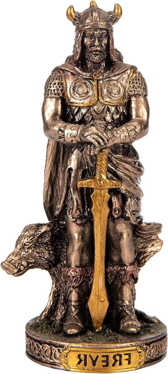 Handgeschilderd bronzen miniatuur beeldje voor huisdecoratie, Hoogte: 9 cm