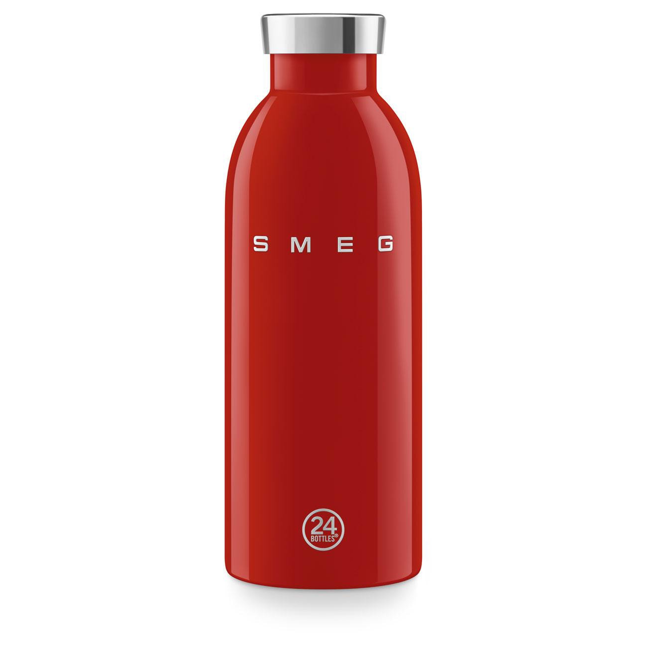 SMEG WBF01RD 24Bottles Clima Bottle isolierte Edelstahlflasche Rot 500 ml