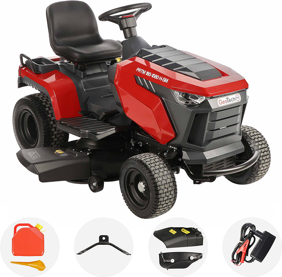 GeoTech Pro PRTM 180-1080 H-SM - Rasentraktor - Hydrostatisches Getriebe - Seitenauswurf und Mulchen
