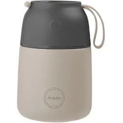 Aya & Ida - Foodie - Thermosfles - Voedselcontainer - 500ml - CREAM BEIGE (A9003), Lunchbox, Beige