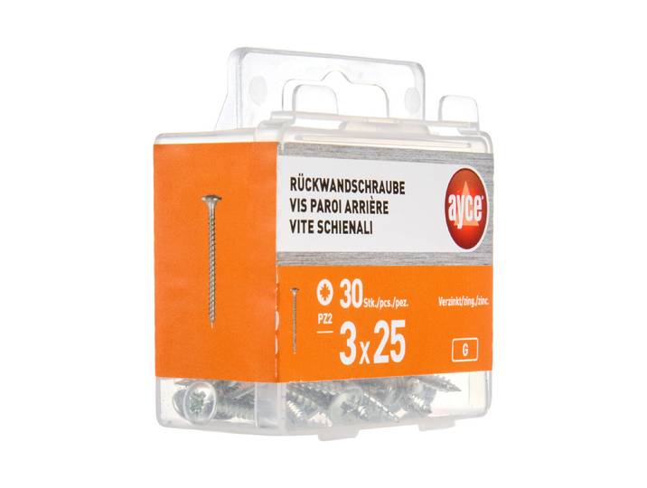 Ayce Rückwandschraube Z 3 × 25 mm