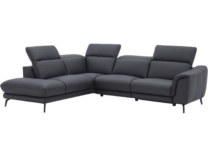 Ecksofa NIO 100% Leder schwarz