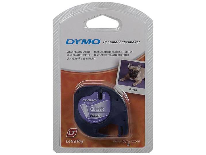 Dymo Letra Tag Plastiketiketten transparent