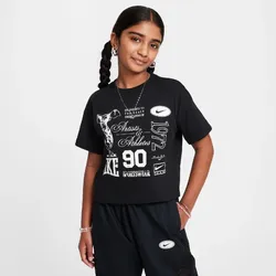 NIKE Sportswear Dance T-Shirt Mädchen 010 - black S (128-137 cm)