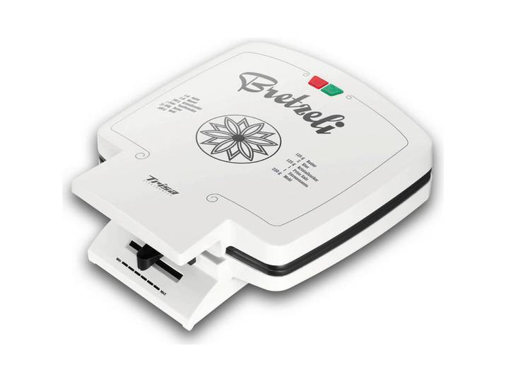 Trisa Electronics Waffeleisen, Weiß, Kunststoff, 12.1x28.7x25.4 cm, Fsc, RoHS, Kochgeschirr, Küchengeräte, Sonstige Küchengeräte