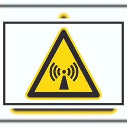 HB-Druck Achtung Nicht ionisierende Strahlung Symbol A0 (841x1189mm) Schild