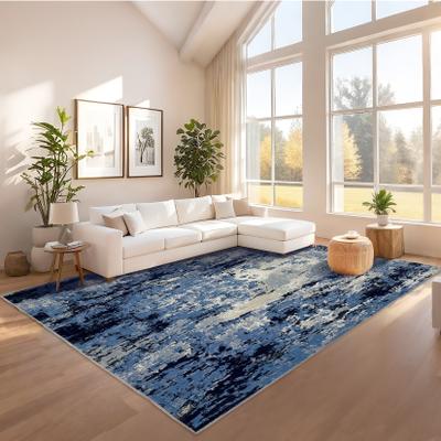 Garvee Ink Wash Bark Texture Abstract Area Rug