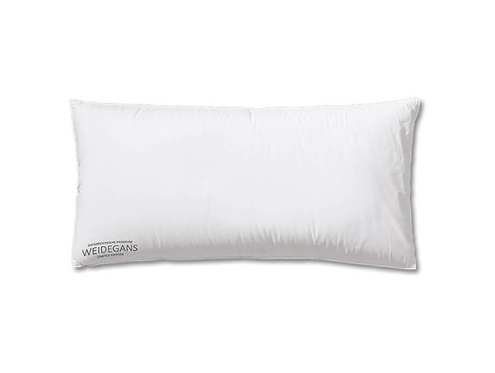 Coussin en duvet Trio 40 x 80cm Blanc Coton