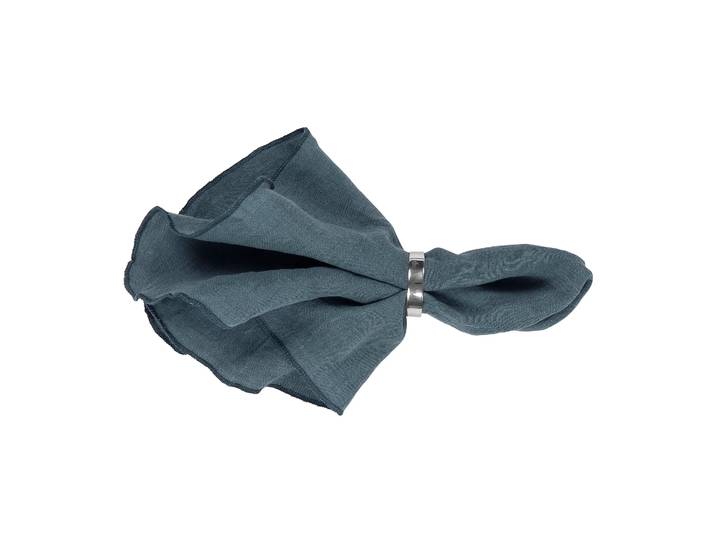 Broste Copenhagen Serviette en lin Gracie pétrole