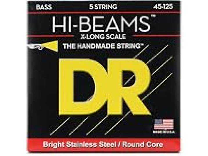 DR String LMR5-45 Long Scale Hi-Beam Jeu de cordes pour guitare basse