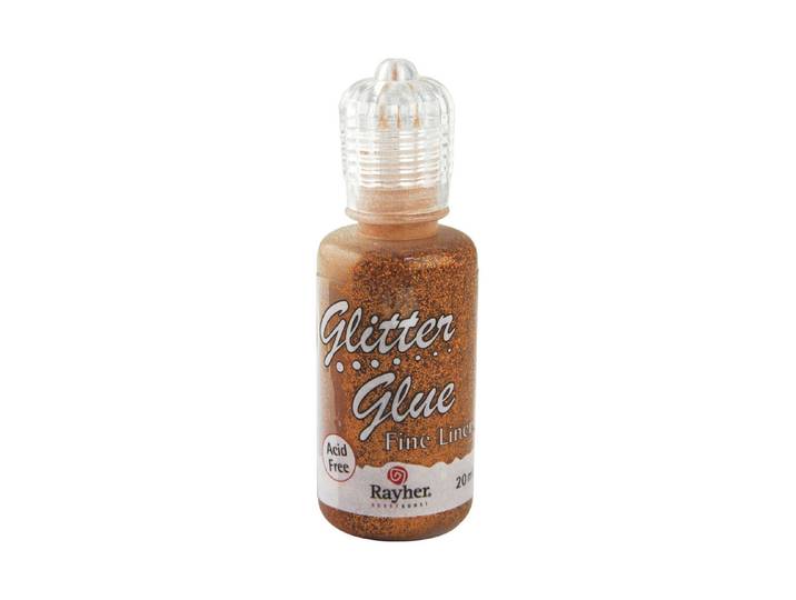 Rayher Metallic-Glitterkleber Brillantkupfer 20 ml
