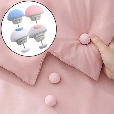 Uplift Treasures Mushroom Quilt Clips Non Slip Bed Sheet Fasteners Set black