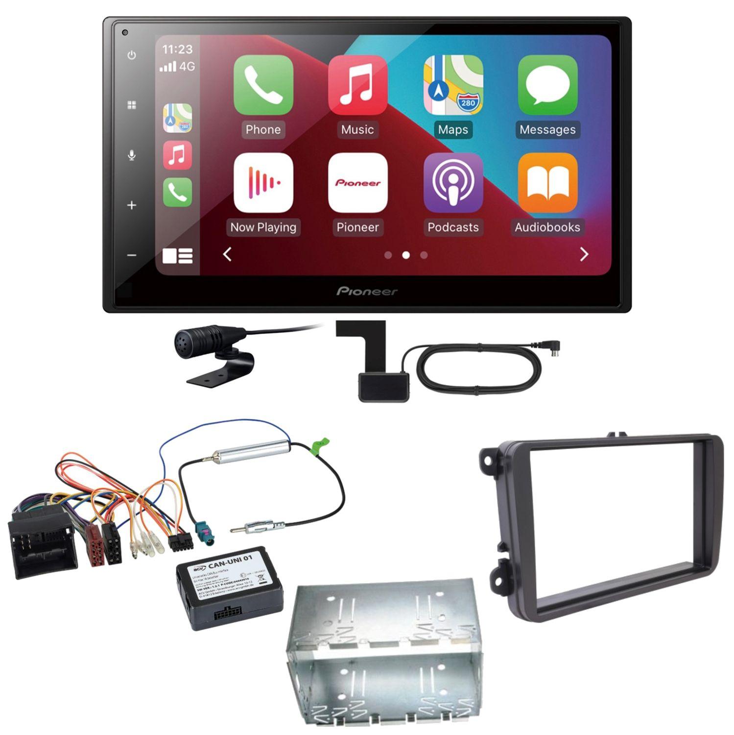Pioneer SPH-DA160DAB Android Auto Einbauset für Tiguan Amarok Caddy Jetta
