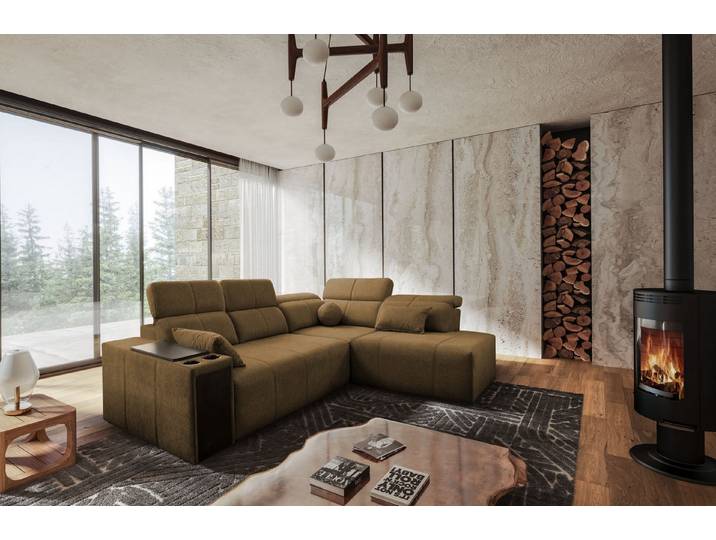 Kaiser Möbel Ecksofa Mindy VII mit Schlaffunktion, Stoff Verita, Ecksofa, mit Relaxfunktion