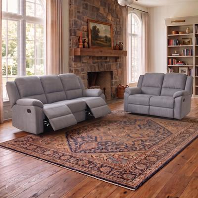 AC Pacific 2 Piece Reclining Living Room Sofa Set