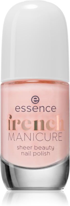 essence French MANICURE nail polish shade 01 - peach please! 8 ml