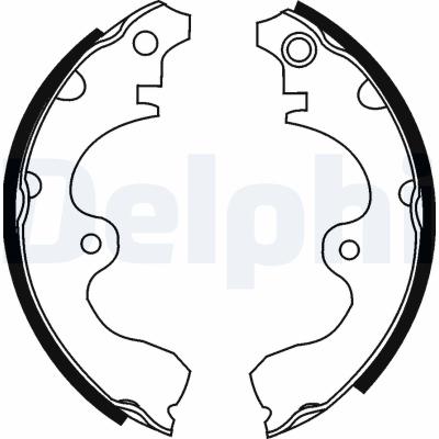 DELPHI Bremsbackensatz ls1638 für TOYOTA