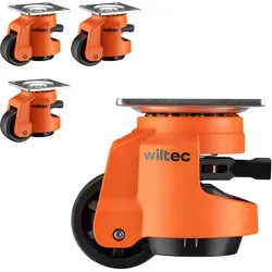 Wiltec, Möbelrollen, Schwerlastrollen 4er Set