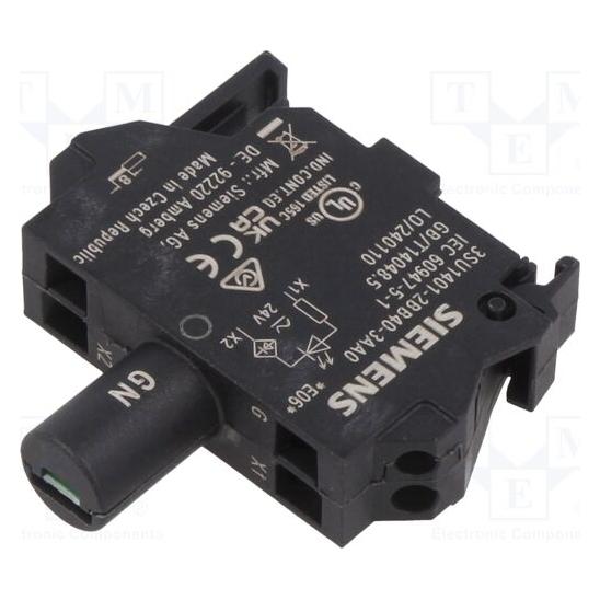 Siemens LED module green for base mounting (3SU1401-2BB40-3AA0)