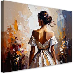 LEINWANDBILD Glamouröse Frauenfigur 100x70cm
