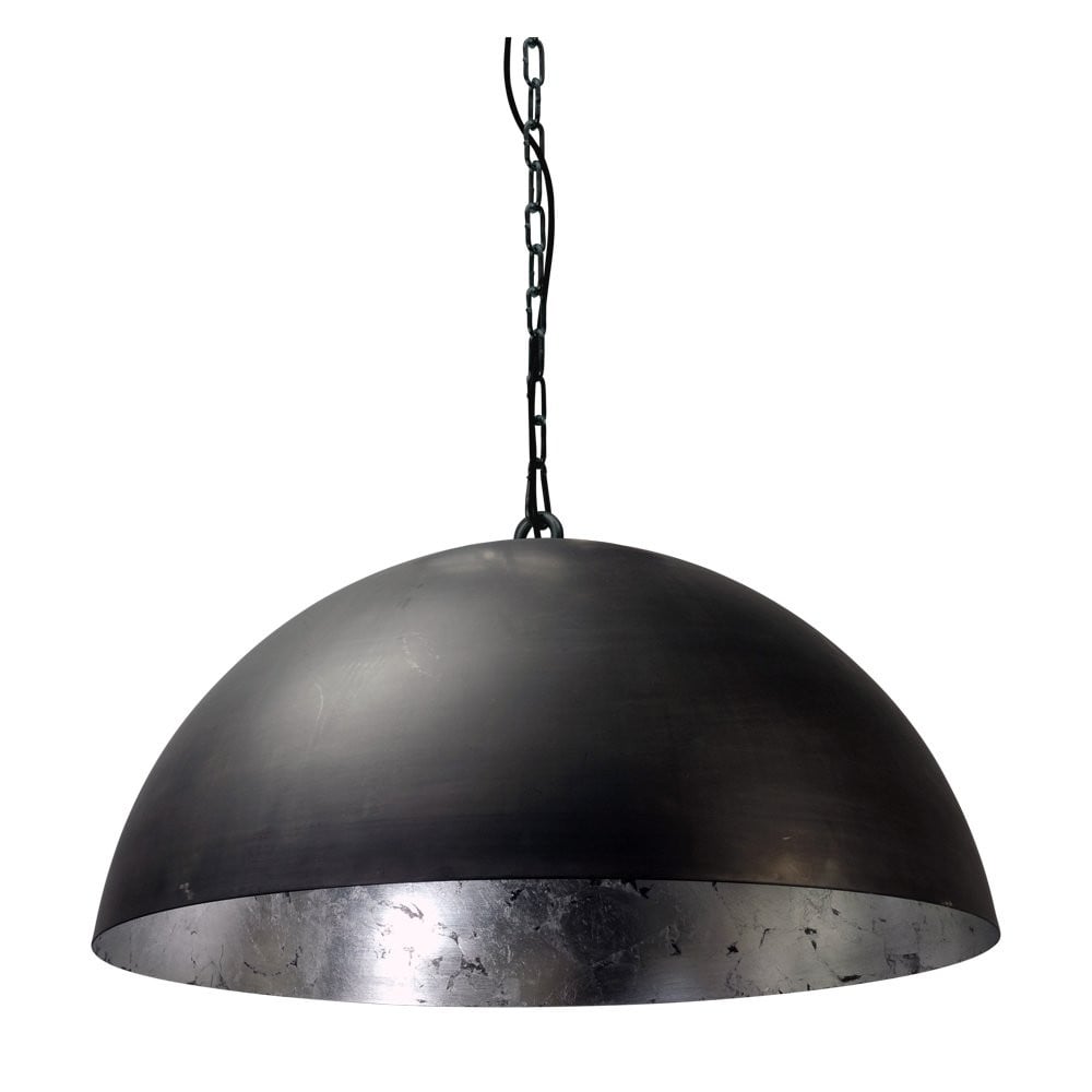 Masterlight Industria Silver 60 Grote gunmetal hanglamp met verstelbare hoogte