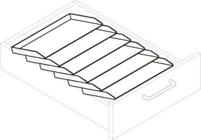 Schrägablageschale, für Schäfer Shop Select Rollcontainer 1233 & 13333, Kunststoff, schwarz