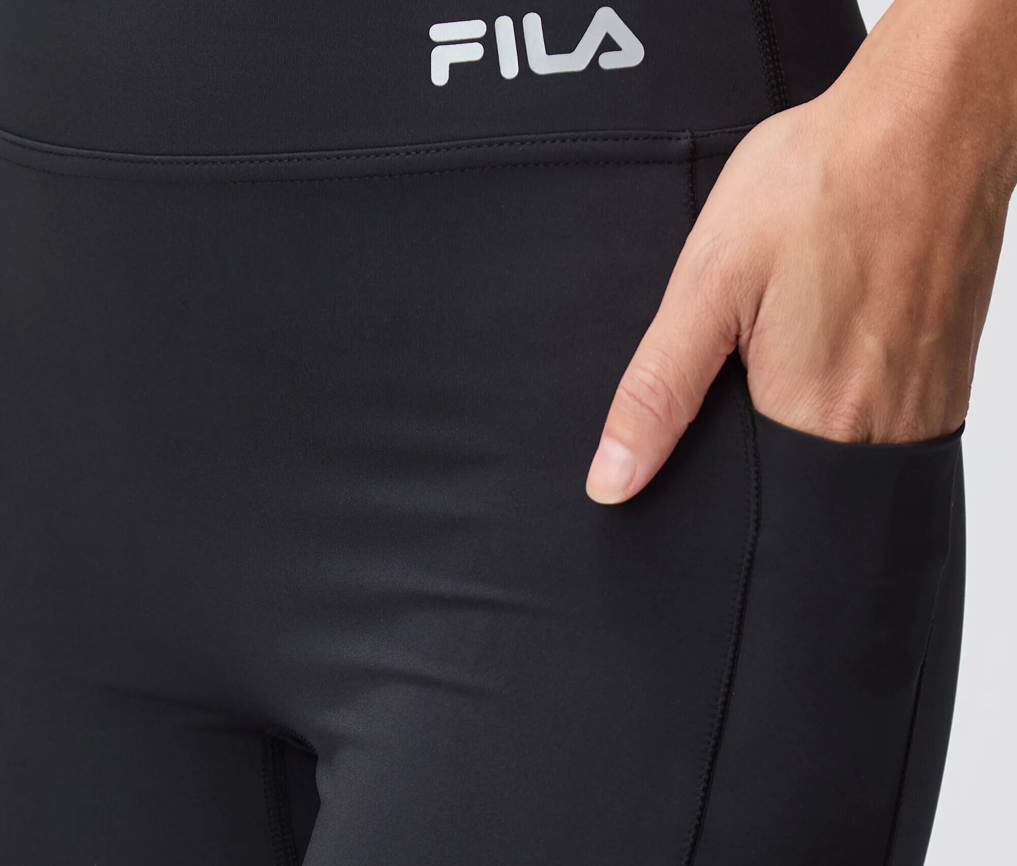 Fila Damen-Sportleggings - Damen - Gr. L - schwarz