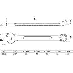 BGS Maul-Ringschlüssel SW 5/16" - 30189