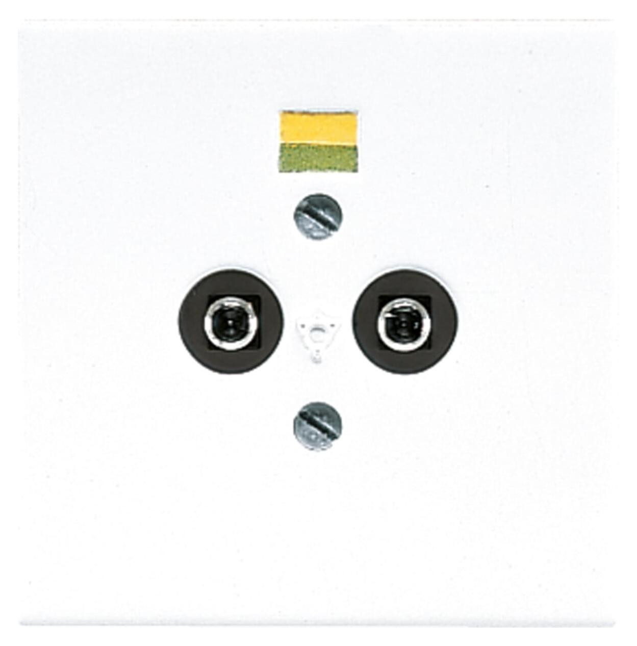 Jung LS 965-2 WW wandcontactdoos wit