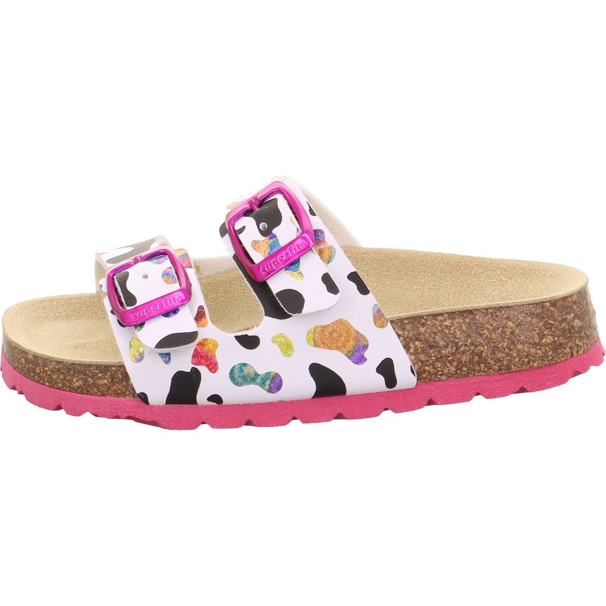 Superfit Fussbettpantoffel weiss/mehrfarbig (1170) 41 1-800111-1170-41