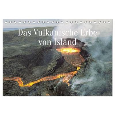 Das Vulkanische Erbe von Island (Tischkalender 2027 DIN A5 quer), CALVENDO Monatskalender