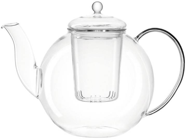 Teekanne LEONARDO ARMONIA , transparent, 1,2 l, Glas, Kannen, Teekanne, handmade