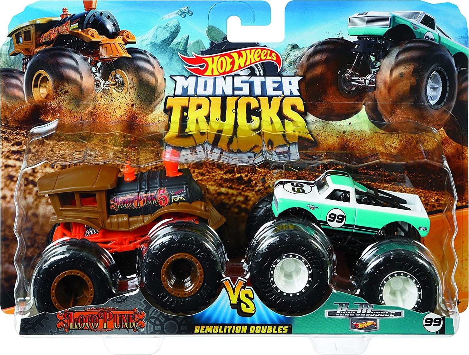 Hot Wheels Monster Truck Double Demolition 2-Pack Mattel