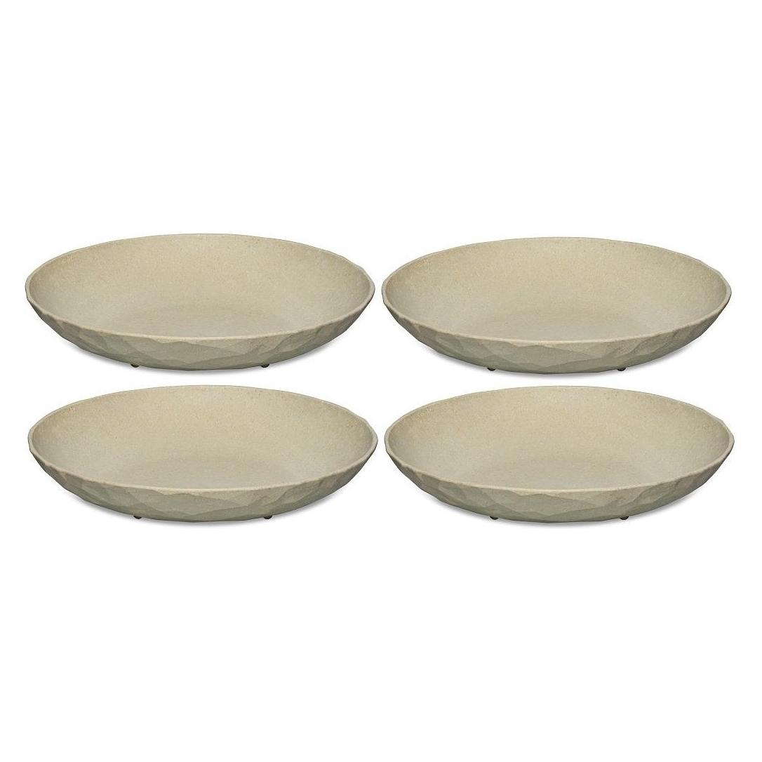 Koziol Suppen- & Pastateller Club 4 Stück, Sand (4x, 22.50 cm) (5006700)