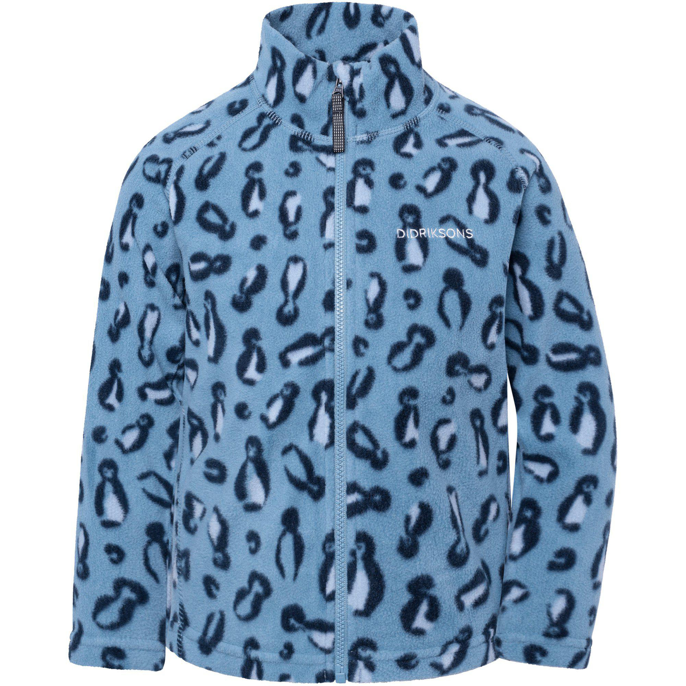 Didriksons Monte Pr 11 Kinder Fleecejacke blau Größe 140 Trekking Elastisch