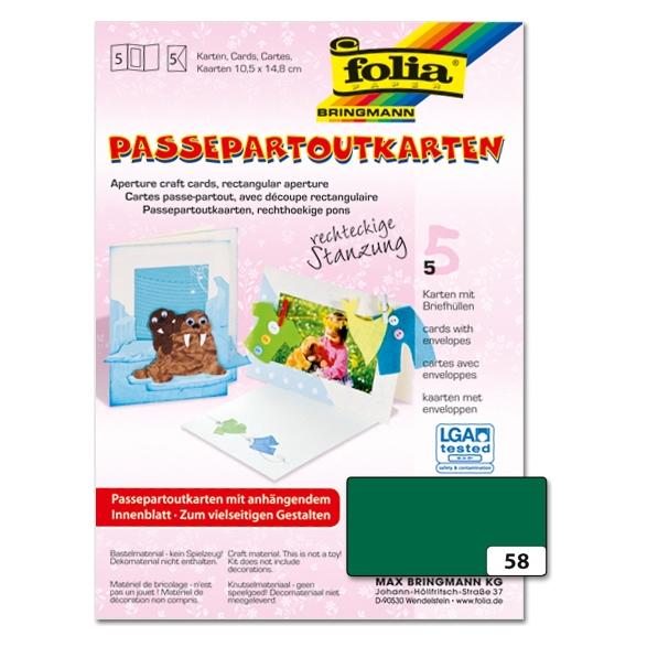 Folia Passepartouts220g/m², rechteck (5 Stk.) (130558)