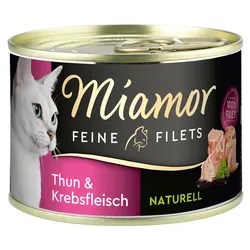 Miamor Feine Filets Natur Thunfisch & Krebsfleisch 12x156 g