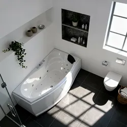 Indoor Whirlpool Eck-Raumsparbadewanne 160x90 Links cm, 17 Massagedüsen Heizung LED, Einbau, 1 Person, Caribia MINI CORNER Deluxe, Made in Germany