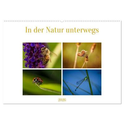 In der Natur unterwegs (Wandkalender 2026 DIN A2 quer), CALVENDO Monatskalender