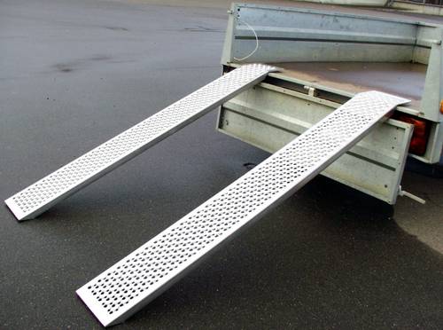 HP Autozubehör 11274 gerade Auffahrrampe 400kg Aluminium 1500mm x 215mm x 35mm