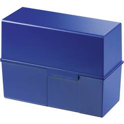 HAN 975-14 975-14 Karteibox Blau max. Anzahl der Karten: 500 Karten DIN A5 quer Deckel als zusätzlicher Trog nutzbar