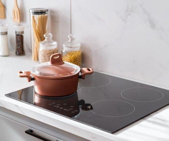WAN Inbouw Inductie Kookplaat met 4 Zones - Randloos Design - Zwart