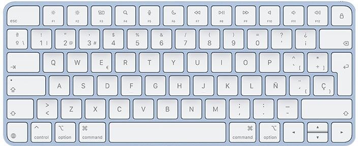 Apple Magic Keyboard A2450 Anglais (UK), 2021, Bleu, A+