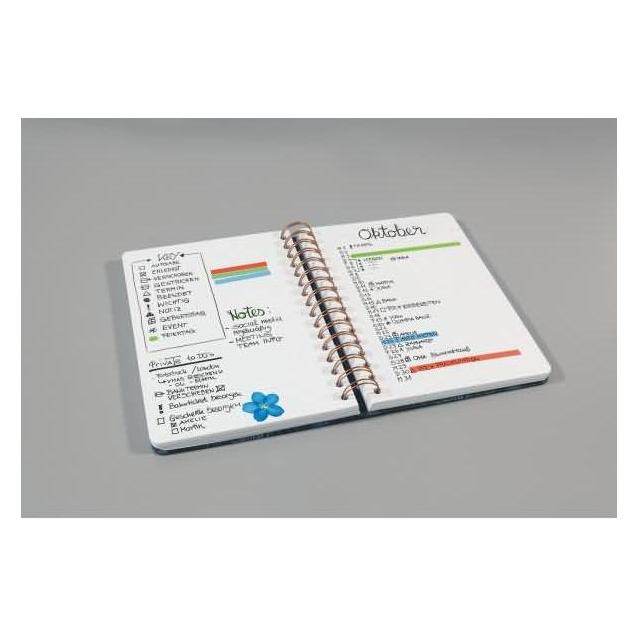 Sigel Spiralnotizbuch A5 120BL Fairy Gems (A5, Harter Einband) (JN617)